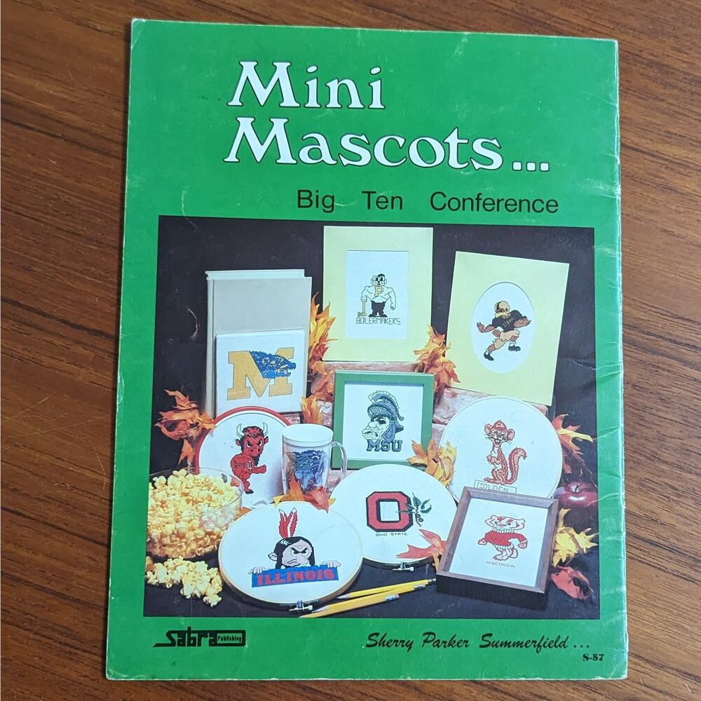 Mini Mascots...Big Ten Conference Cross Stitch Pattern Book - Picture 4 of 4